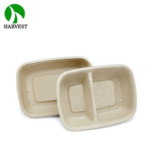 Contenants alimentaires en bambou pour plats à emporter, micro-ondables, 750 ml, pour restaurants et fêtes - Product Image 4