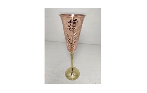 Hand Hammered Solid Copper <b>Goblets</b> Copper <b>Goblet</b> - Product Image 2