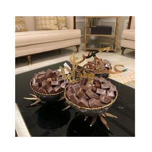 Bols décoratifs en métal écologiques de différentes tailles pour accessoires de table et utilisation du chocolat, prix personnalisable - Product Image 1