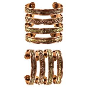 Phong Cách Bohemian Đồng Từ Làm Bằng Tay Người Đàn Ông Của Chăm Sóc Sức Khỏe Cuff Vòng Đeo Tay Món Quà Kỷ Niệm - Product Image 6