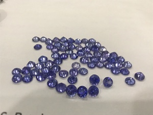 พลอยธรรมชาติอัญมณีTanzaniteทรงกลมตัดพลอยTanzanite - Product Image 3