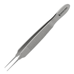 Pince à iris droite professionnelle Bonn sans guide, 1x2 dents, 7,0 cm, en acier inoxydable de haute qualité - Product Image 2