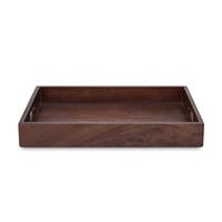 Plateau de service abstrait de grande taille en bois de pin rustique vieilli de haute qualité, couleur miel, résistant au lave-vaisselle et adapté aux aliments