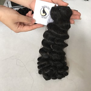 Cabello Humano Remy Virgen Natural 100% de Calidad Superior, Ondulado Profundo Suelto Vietnamita, Extensiones de Cabello de 8-32 Pulgadas con Doble Trama a Máquina - Product Image 2