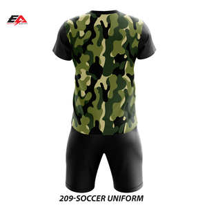 Maillot de football unisexe en polyester 100% de haute qualité entièrement sublimé uniforme de club à séchage rapide tissu fin ensembles de football USA DHL - Product Image 2