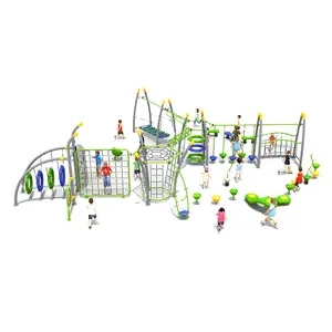 Parcours d'obstacles Ninja Warrior en corde pour aire de jeux d'aventure en plein air, équipement de fitness pour enfants - Product Image 1