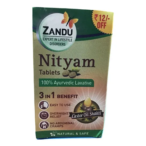 Zandu-tableta de Nityam, producto herbal, producto Ayurveda, India
