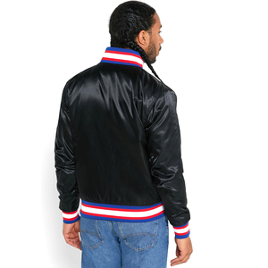 custom casual women's coats <b>jackets</b> zip up college satin varsity bomber <b>jacket</b> <b>for</b> women - Product Image 6