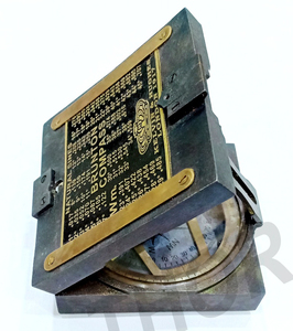 Nautical Brass Brunton <b>Compass</b> Antique <b>Compass</b> Collectible Gift Black Polished - Product Image 1