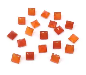 6mm Natural Carnelian Stone Princess Cut Loose Gemstone Wholesaler Shop Online Now from Supplier at Factory Price Latest Product