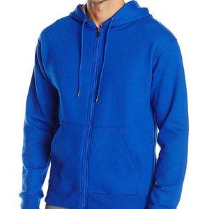 Venta al por mayor de logotipo de diseño personalizado Unisex en blanco con cremallera completa Casual Street wears PullOver sudaderas con cremallera - Product Image 5