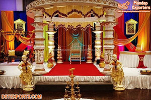 Mandapam de Boda Real Dorado, el Mejor Mandapam de Boda del Sur, Mandapam de Boda Hindú, Mandapam de Boda Manvarai en EE. UU. - Product Image 5