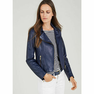 Custom Made New Men's Genuine <b>Sheepskin</b> Leather <b>Jacket</b> Slim Fit Biker Motorcycle <b>Jacket</b> Casual Wear <b>Jacket</b> - Product Image 2