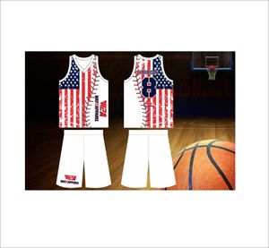 Conjunto de Uniforme de Baloncesto Personalizado, Teñido Completamente, Transpirable, Tallas Grandes, Secado Rápido, Antibacterial, Anti-UV, Unisex para Bebés - Product Image 2