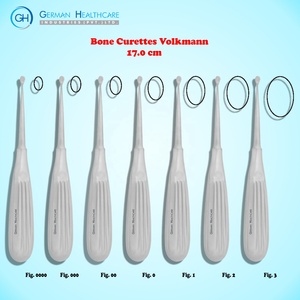 Curettes osseuses chirurgicales dentaires Volkmann, cuillères coupantes pour chirurgie tissulaire, taille personnalisée, manuelles, en acier inoxydable de haute qualité - Product Image 1