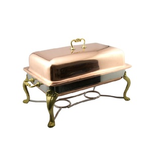 Wholesale Premium Brass Hammered Metal Chafing Dish With <b>Stand</b> Warming & Holding Equipment - Product Image 6