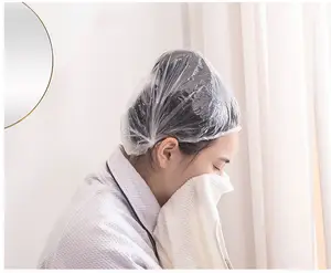 Dùng Một Lần Rõ Ràng Vòi Hoa Sen Mũ Spa Hair Salon KHÁCH SẠN One-Off Tắm Elastic Shower Hat Sản Phẩm Phòng Tắm Bath Bonnet