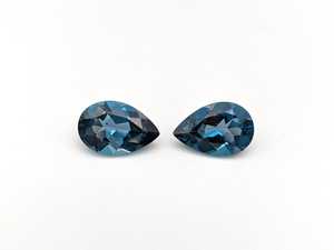 4X6mm Corte de pera Topacio azul de Londres natural Precio de fábrica al por mayor Piedra preciosa suelta facetada de alta calidad por pieza Topacio - Product Image 2