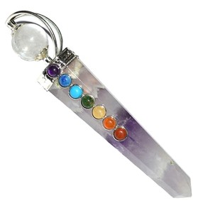 Wholesaler of Amethyst Obelisk Chakra Healing Wands with <b>Crystal</b> <b>Ball</b> : Amethyst Obelisk Chakra Healing Wands with Crys for Sale - Product Image 1