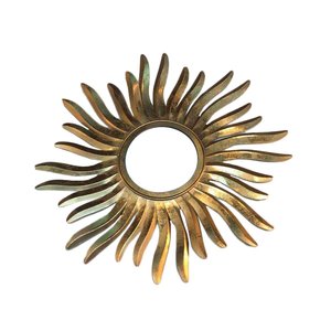Mirror with Wrought Iron Frame Mirror <b>Plate</b> Flat Iron - Product Image 3
