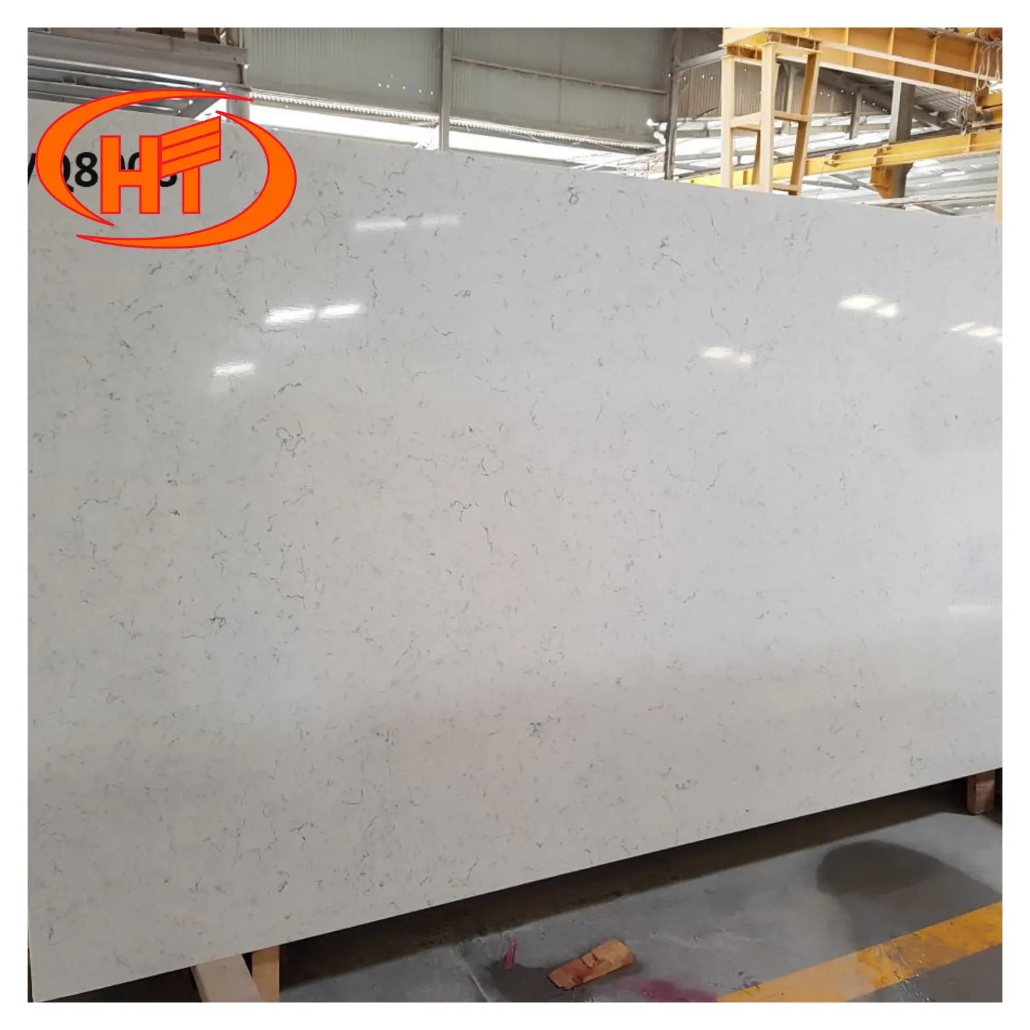 Competitive Price Carrara Bianco Surface- grey veining 8004W Vietnam Stone Quartz Vietnam Crystal modern style best quality