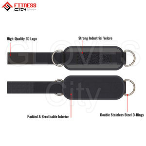 Guantes de gimnasio acolchados de neopreno unisex con correas de tobillo logotipo personalizado entrenamiento de pesas multigimnasio Fitness ciudad de seguridad - Product Image 5