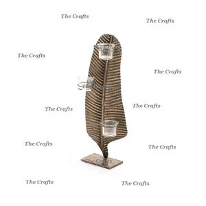 Bougeoir de la meilleure conception en aluminium et verre couleur or Bougeoir pour événement de mariage et décoration intérieure - Product Image 5