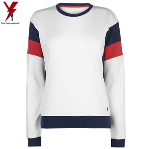 เสื้อสเวตเตอร์คอกลมแขนหลายสีสำหรับผู้ใหญ่,ผ้าปิดปากลายทางสองชั้นระบายอากาศได้ดีหลายสี - Product Image 5