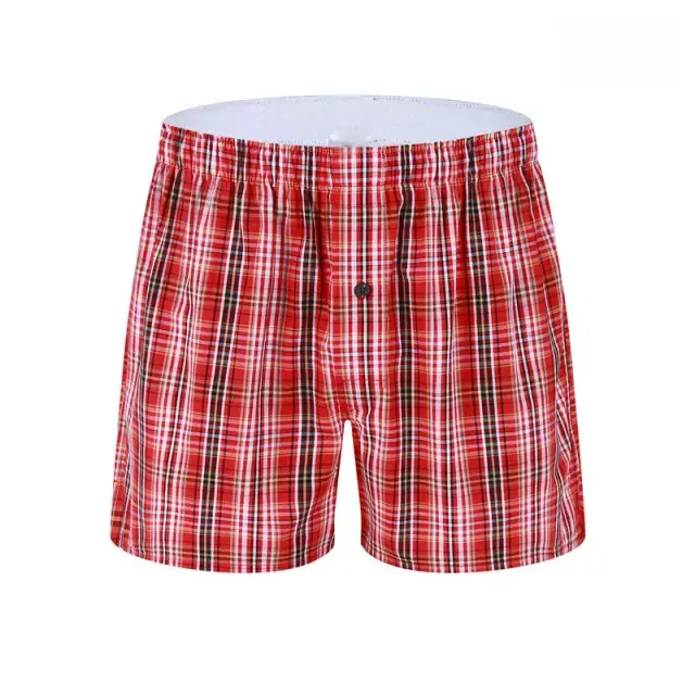 Customized Wholesale Men Summer Casual Cotton Color Plaid Board Shorts Pants Men Waistband Check Cargo Shorts 2022