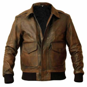 นักบินสไตล์นักบินราคาต่ำสะดวกสบายอบอุ่น OEM ภายในอเมริกันธงที่กำหนดเองทำด้วยมือเสื้อหนังสำหรับผู้ชาย - Product Image 6