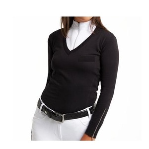 SHEMAX 2023 HORSE RIDING HIGH QUALITY CUSTOM BLACK SHOW SWEATER - Product Image 4