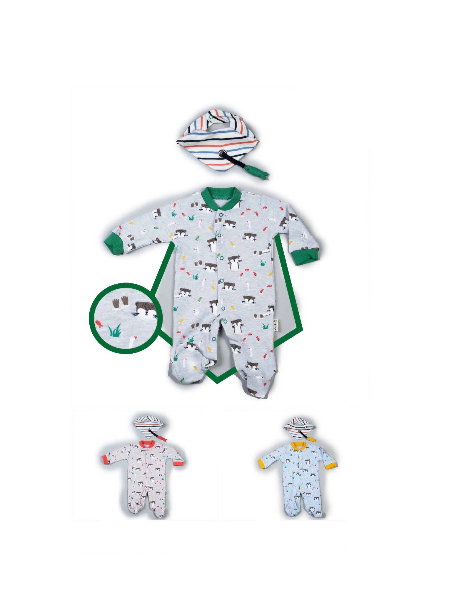 Горячая распродажа! Детские мягкие комбинезоны Pond Life для мальчиков, Весенняя мягкая хлопковая детская одежда от бренда Necix