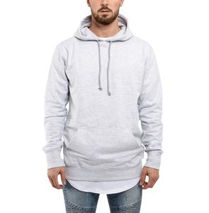 เสื้อฮู้ดผู้ชายแบบสวมหัว พิมพ์โลโก้ได้  ผ้าฟลีซ ทรงโอเวอร์ไซส์ ไซส์พลัส ชายเสื้อโค้ง 100% ผ้าฝ้าย ย้อมสีพื้น เป็นมิตรกับสิ่งแวดล้อม สไตล์สตรีท มีซับใน - Product Image 1