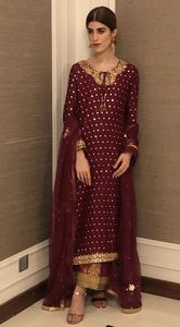 ชุดเดรสกางเกงขายาวสวยปักลายด้วยลูกปัดแก้วคริสตัล,DABKA,เหมาะสำหรับใส่ไปปาร์ตี้/งานแต่งงาน @ 2022 - Product Image 2