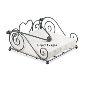 Porte-serviettes en acier inoxydable de haute qualité forme carrée porte-serviettes de luxe fait à la main articles de table meilleure vente porte-serviettes - Product Image 6