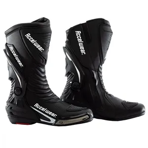 ACCEL Wear Comfortable Latest Design Motorbike Racing Shoes Pro Biker Leather Protective Boots