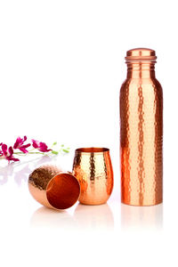 100% Pure Copper <b>Water</b> <b>Bottle</b> for Drinking matt Finish with Leak Proof Lid Copper Vessel for Yoga <b>Gym</b> Office Home & Travel - Product Image 6