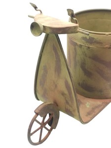 Maceta de Metal con forma de patinete para decoración de jardín, alta calidad, antióxido, más vendida - Product Image 4