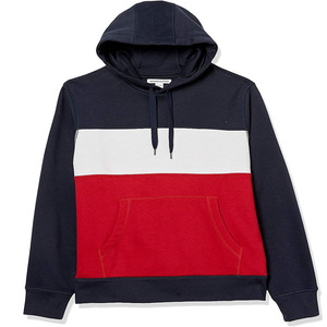 Sudadera con Capucha 100% Algodón con Forro Polar para Hombre, Mangas Largas, Transpirable, Sostenible, Antiencogimiento, Ecológica, Color Rojo Sólido, Talla Grande, Corte Regular - Product Image 5
