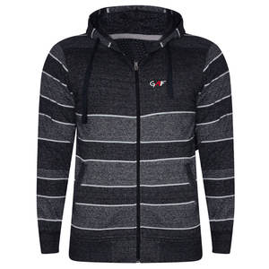 Sweat-shirt uni pour homme GAF, impression de logo personnalisée, broderie OEM, design à fermeture éclair, prix de gros, tissu polaire, approvisionnement ODM - Product Image 1