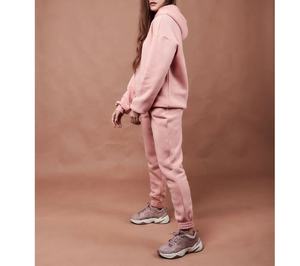 Conjunto de chándal informal de lana cálida de Invierno para mujer, logotipo sostenible a prueba de viento de secado rápido, moda para exteriores para adultos más nuevos - Product Image 2