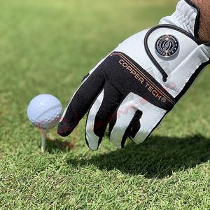 Guantes de golf de cuero Cabretta antideslizantes 2026 Último estilo de cuero de vaca Guantes de golf de cuero PU para mujer - Product Image 4