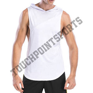 Workout Fitness Wear Fashion Custom Gym <b>Sleeveless</b> Sweat <b>Hoodie</b> - Product Image 3