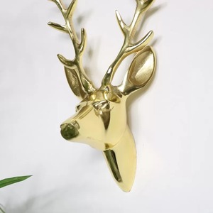 2026 Hot Selling Contemporary Wall Mounted <b>Stag</b> <b>Head</b> Iron Wall Decoration for Weddings Handicraft Still Life Design - Product Image 4