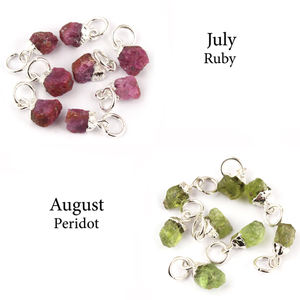 Conector de fabricación de rubí natural, 8x10mm, galvanoplastia de latón y plata, conectores colgantes de una sola bola, proveedores - Product Image 1