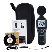 Sonomètre Professionnel Compact à Haute Précision (30-130 dB) avec Fonction d'Enregistrement de Données et Écran Rétroéclairé
