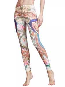 Leggings imprimés personnalisés pour femmes, pantalons de yoga de haute qualité, extensibles dans quatre sens, polyester et élasthanne écologiques, vente chaude au Bangladesh - Product Image 4