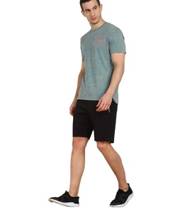Conjunto de chándal de algodón de 2 piezas personalizable de verano unisex, pantalones cortos transpirables para correr, camisetas sólidas de talla grande XL para hombres y mujeres - Product Image 1