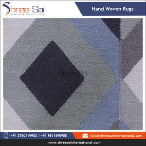 Tapis en laine de qualité supérieure tissés et brodés à la main par un fabricant indien au design unique pour le salon ou la cuisine - Product Image 4