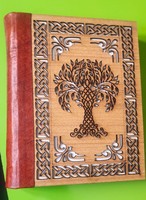 Cahiers en papier faits à la main avec des couvertures en bois fabriquées à partir de couvertures en bois de bambou avec des pages en papier faites à la main en coton